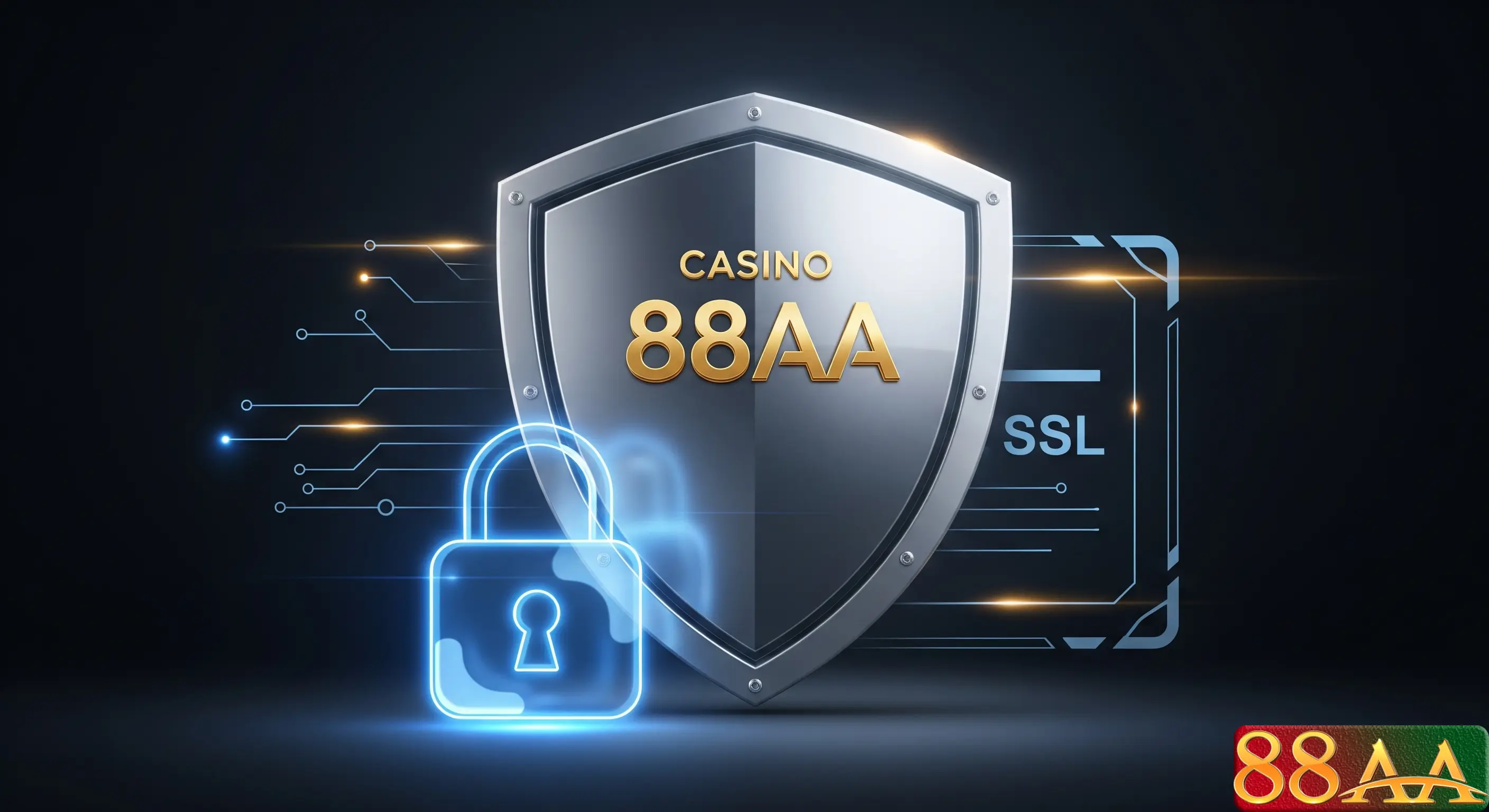 Biểu tượng ổ khóa và chứng chỉ bảo mật SSL của 88AA