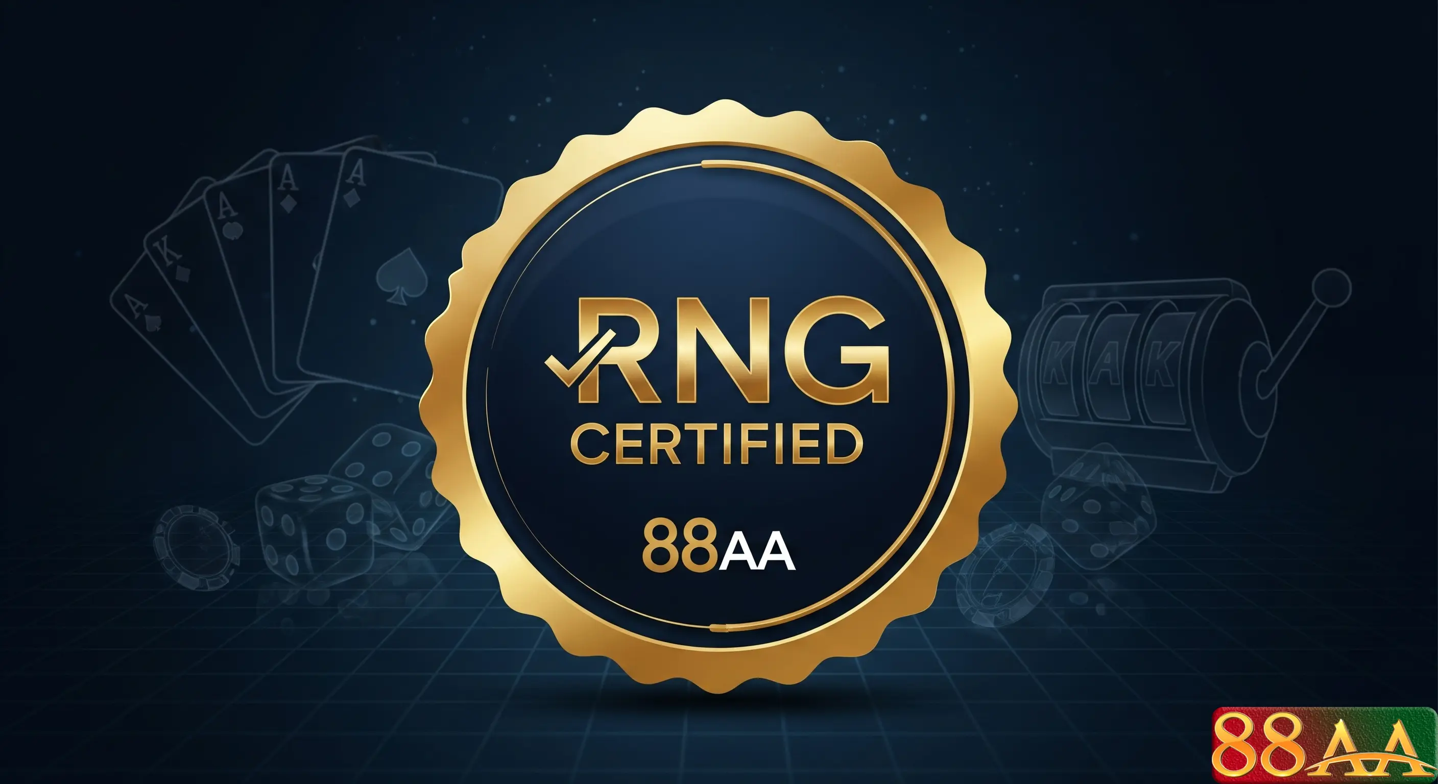 Biểu tượng RNG Certified đảm bảo tính công bằng của game tại 88AA